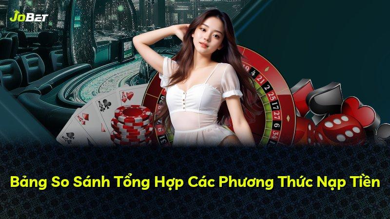 Bảng So Sánh Tổng Hợp Các Phương Thức Nạp Tiền
